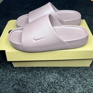 Nike Calm Slide Smokey Mauve Sandals Slip On Women's Size 11 DX4816 201- NEW